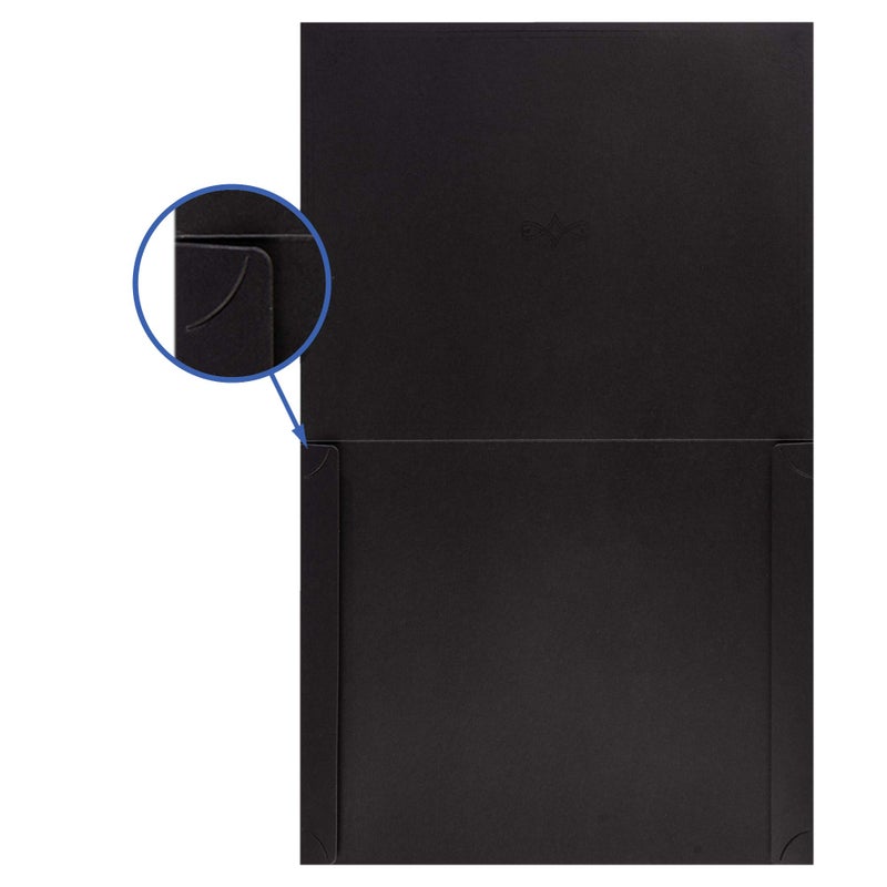 MATICAN Certificate Holders, 25-Pack Certificate Covers for Letter Size 8.5 x 11 Inch Paper, Certificate Folders, Black, 9 x 11.5 Inches - Image 5